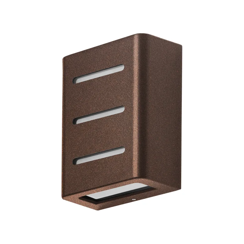 Arandela Fussen 3 Aletas Alum Injet 130 mm 2XG9 2x60W Marrom Gold Blumenau