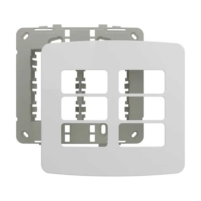 Placa + Suporte 4x4 6 Tecla B3 19437 Margirius