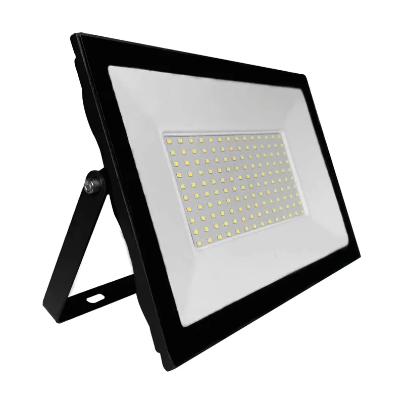 Refletor LED Slim 100W 6500K Preto Ourolux