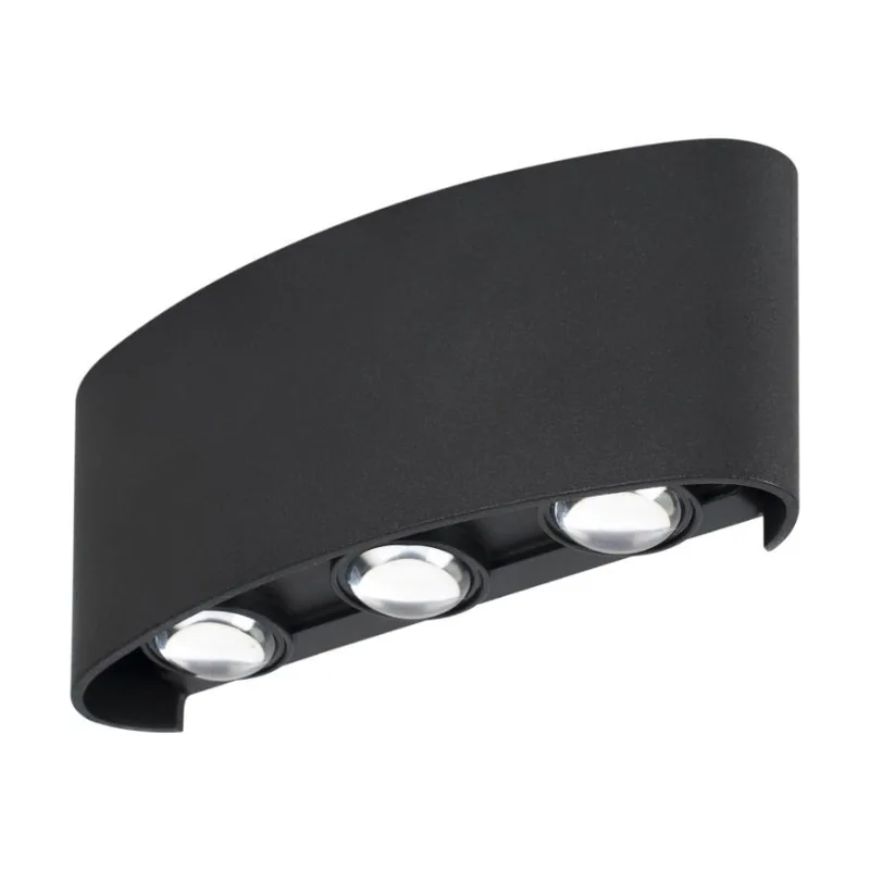 Arandela Magna 6W 3.000K 168 mm Preta 21860304 Blumenau