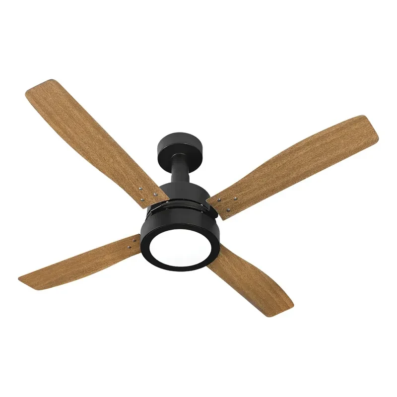 Ventilador Teto Delta Vintage LED Preto