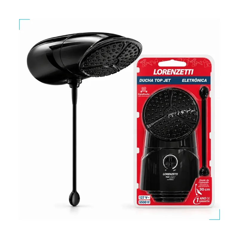 Ducha Lorenzetti TOP JET Eletrônica Black 220V