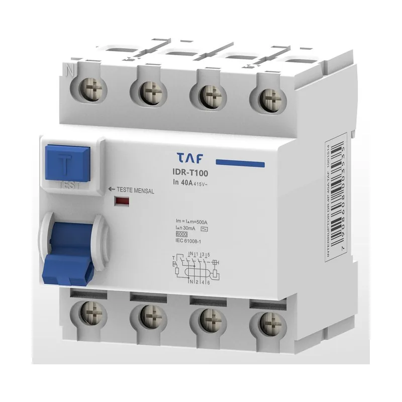 Interruptor DR 30MA 4P 100A TAF