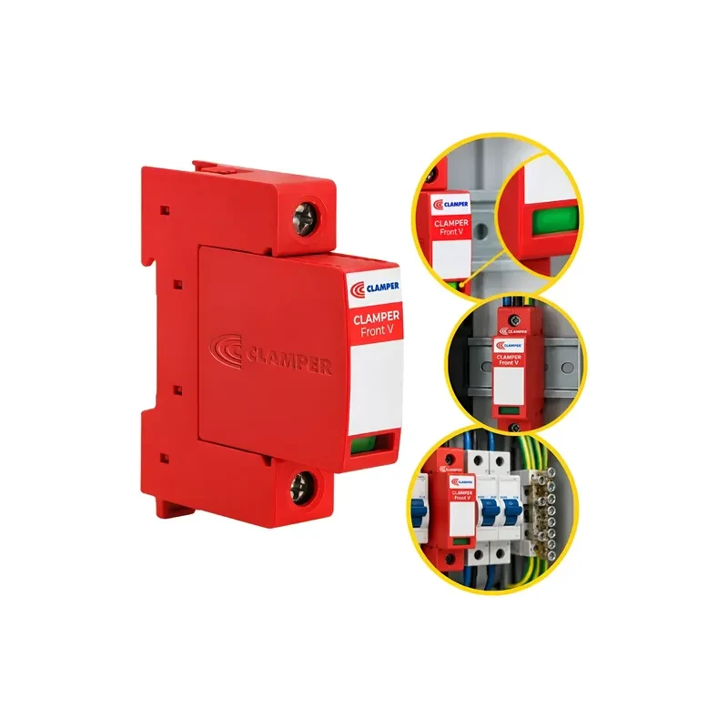 Protetor (B) de Surto DPS 20 KA BIV Clamper Verm.