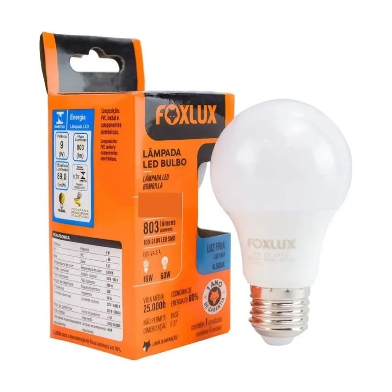 Lâmpada 12W 6500K Foxlux