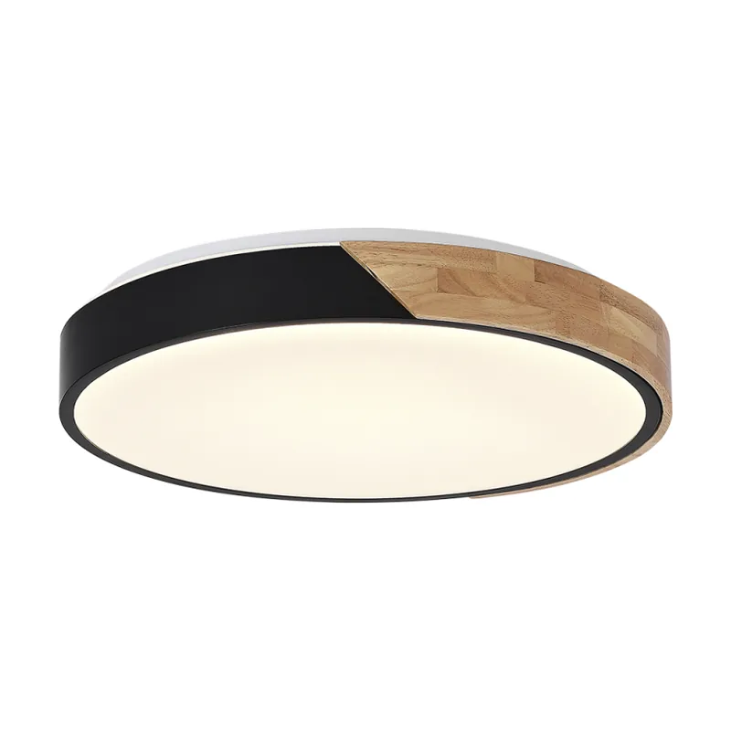 Plafon IAN Aço Redondo 280 mm IP20 18W Preto Blumenau