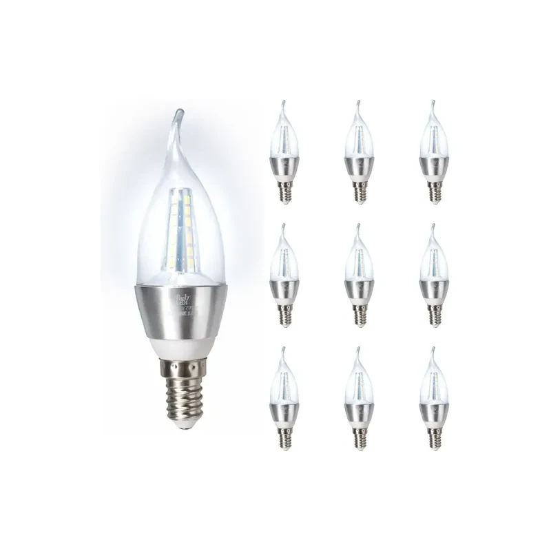 Lâmpada Vela Bico Torto 5W E14 Branco Frio / Quente Lustre Bivolt Branco Frio