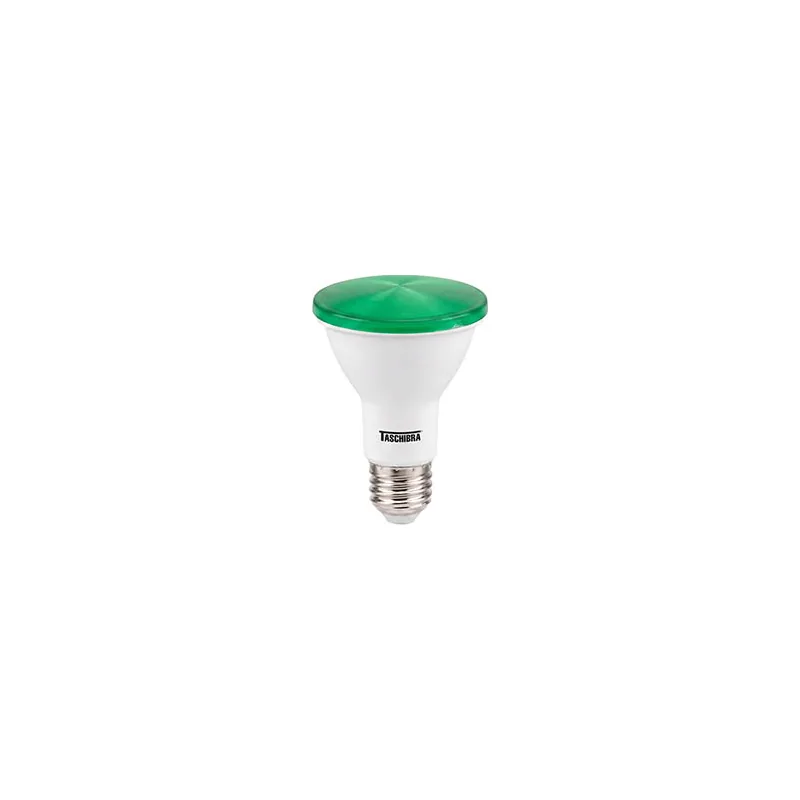 Lâmpada 6W PAR20 IP65 Verde Taschibra