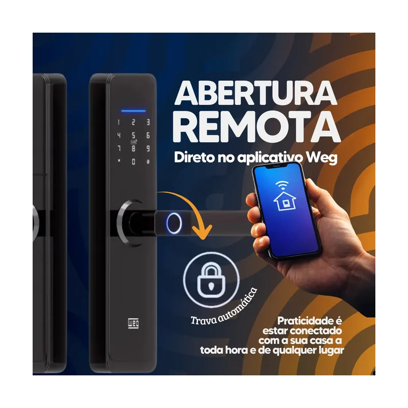 Fechadura Wi-fi Embutir Smart Home WEG