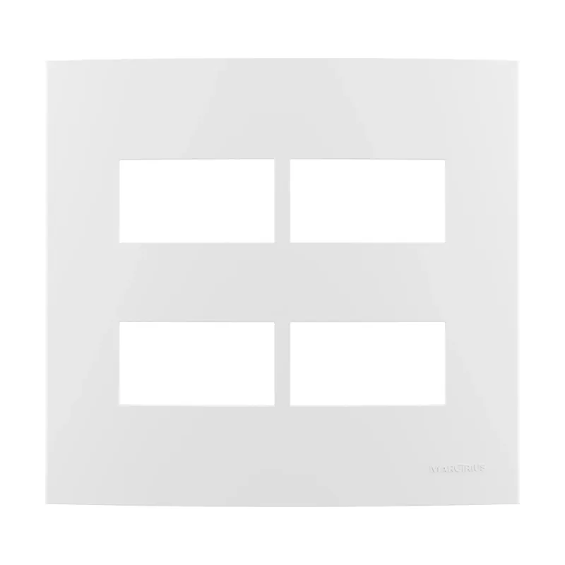 Placa Margirius 4x4 2T + 2T 4 Postos Separados Sleek 16031