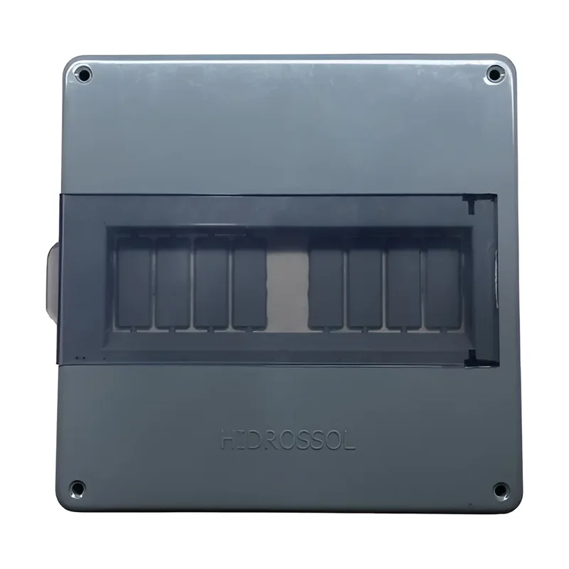 Quadro Hidrossol Sobr 20x20 para 8 Disjuntores Cinza