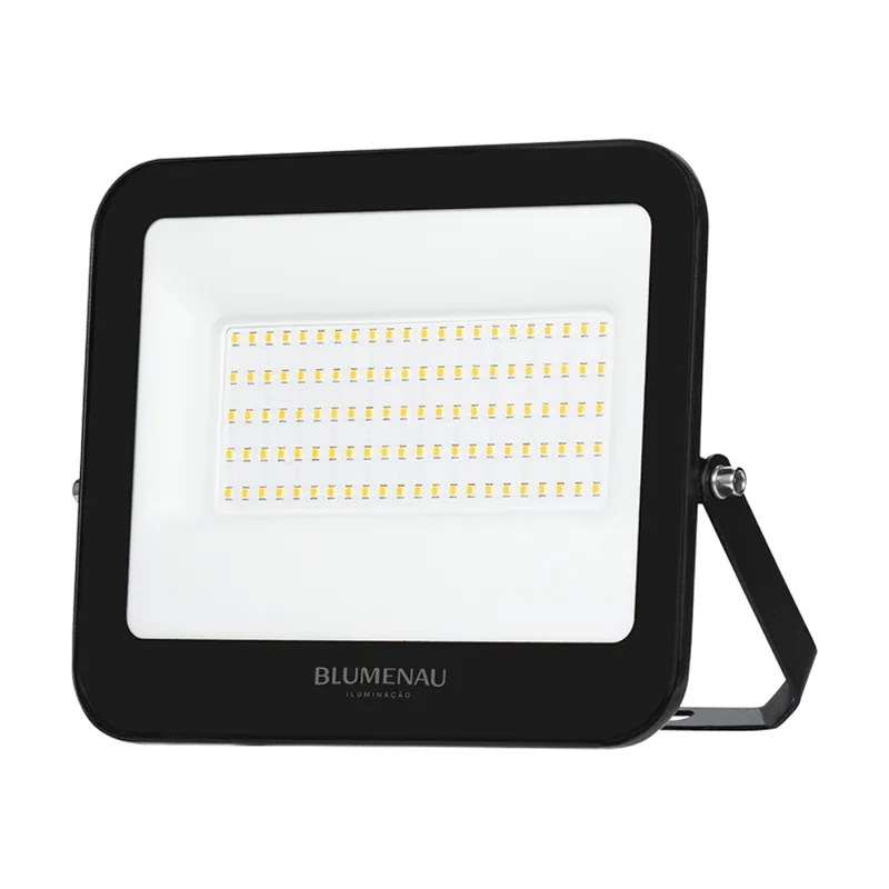 Refletor 100W 3000K Preto 78100300 Blumenau