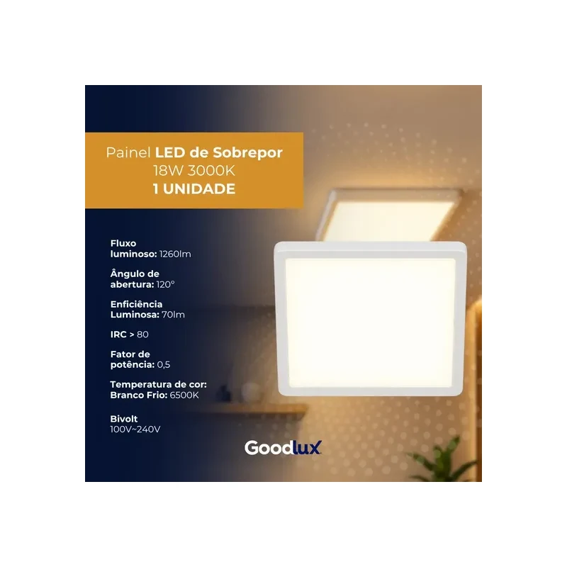 Plaf.led Bellalux EXT.QD.18W 6500K 21CM