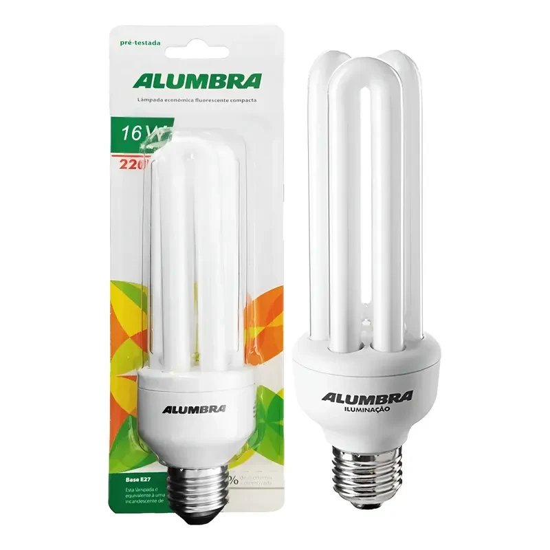 Lâmpada Fluorescente 220V Branco Quente Promocional