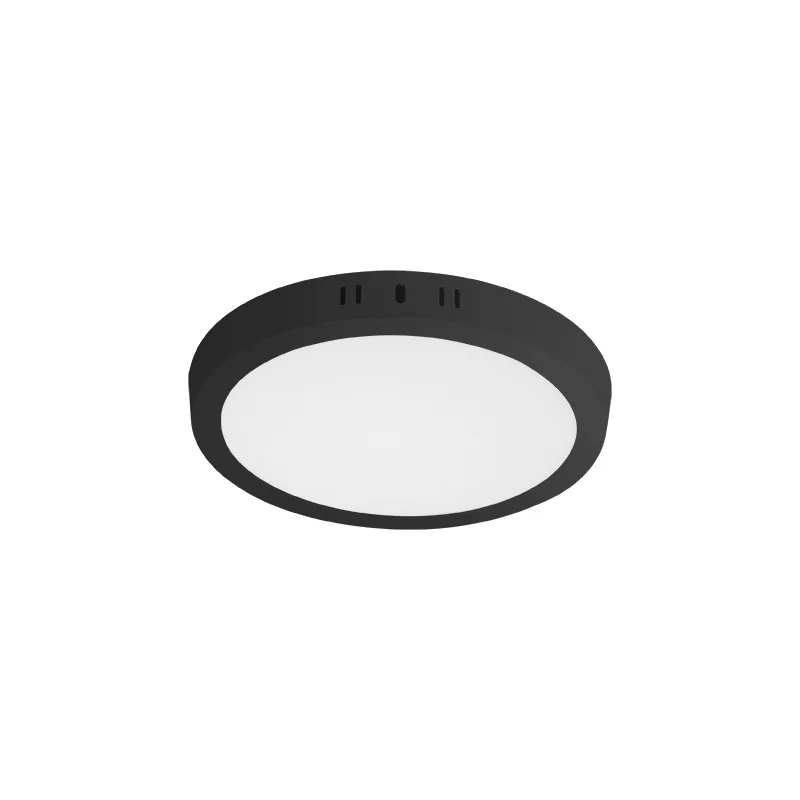 Plafon 18W 6500K Sobr Redondo Preto Taschibra