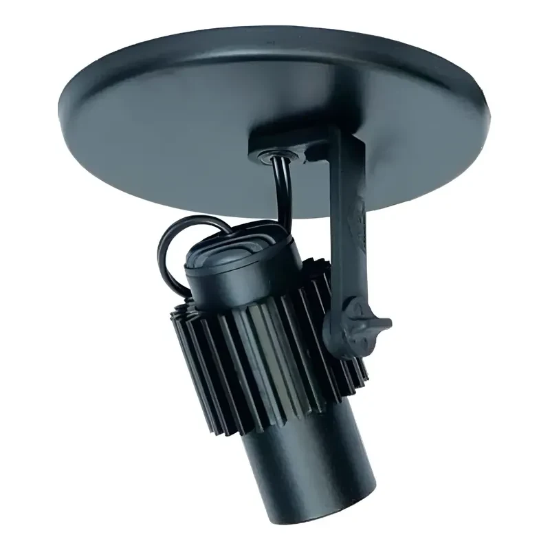 Spot Comum Liso 1 Lâmpada Preto OPL