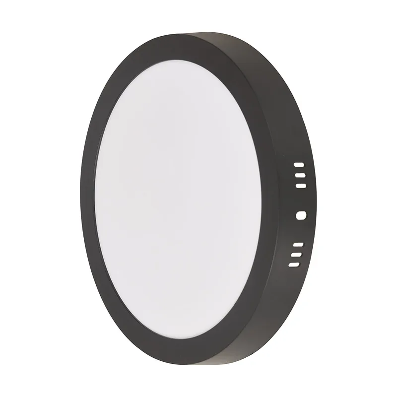 Plafon Sobrepor Redondo 18W 6.500K Preto Blumenau