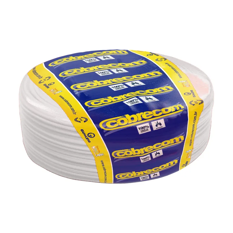 Cabo Flexível Cobrecom 6,0 mm Branco