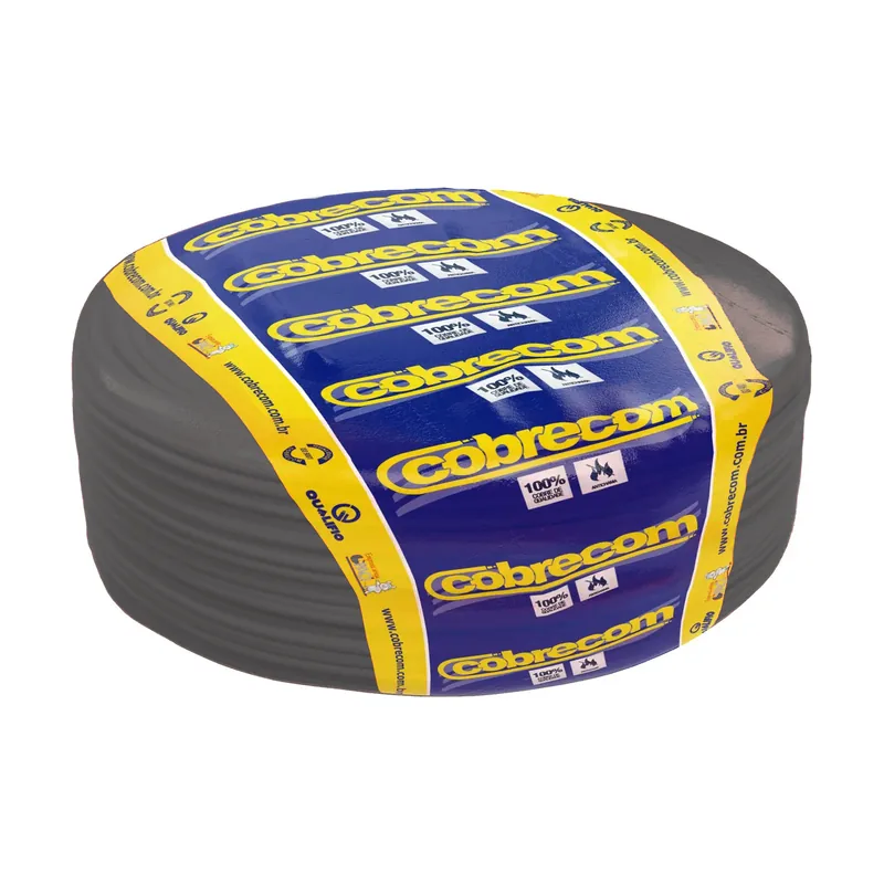 Cabo Flexível Cobrecom 4,0 mm Preto