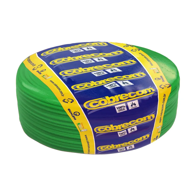 Cabo Flexível Cobrecom 16,00 mm Verde