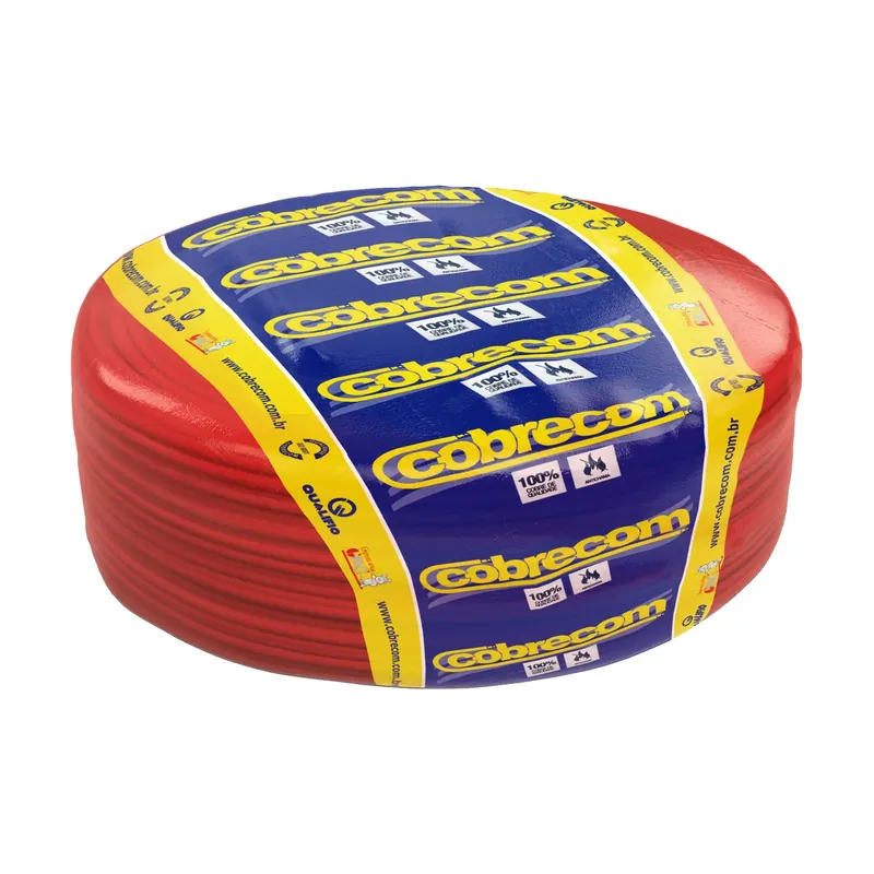 Cabo Flexível Cobrecom 6,0 mm Vermelho