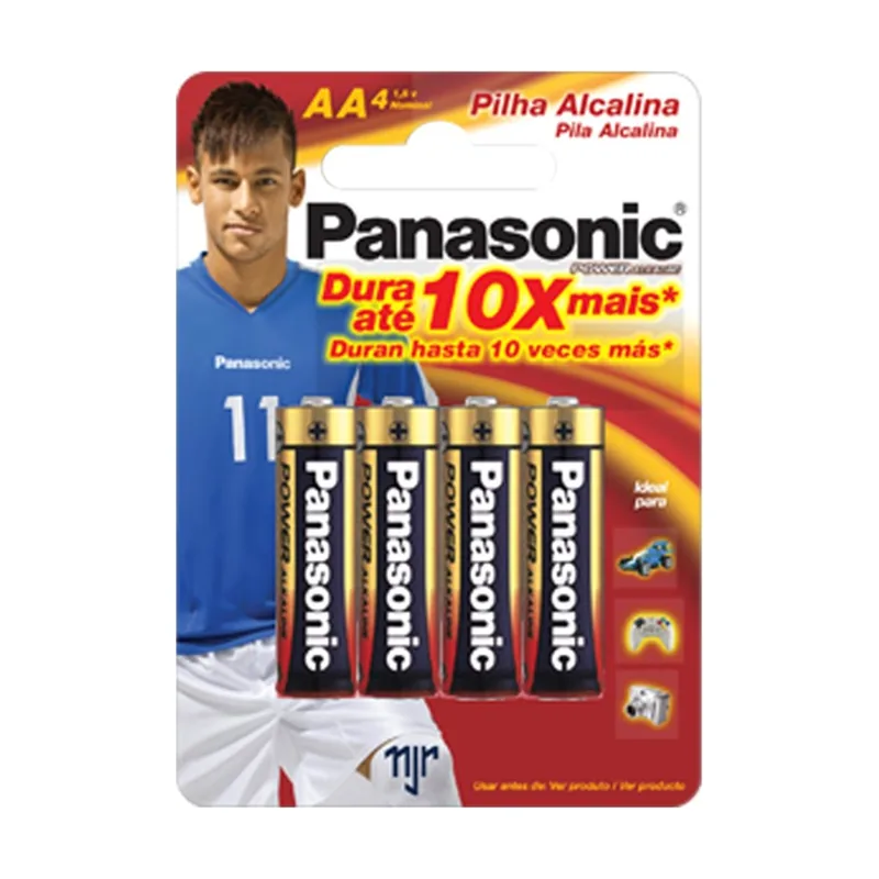 Pilha AAA Alcalina C/4 Panasonic