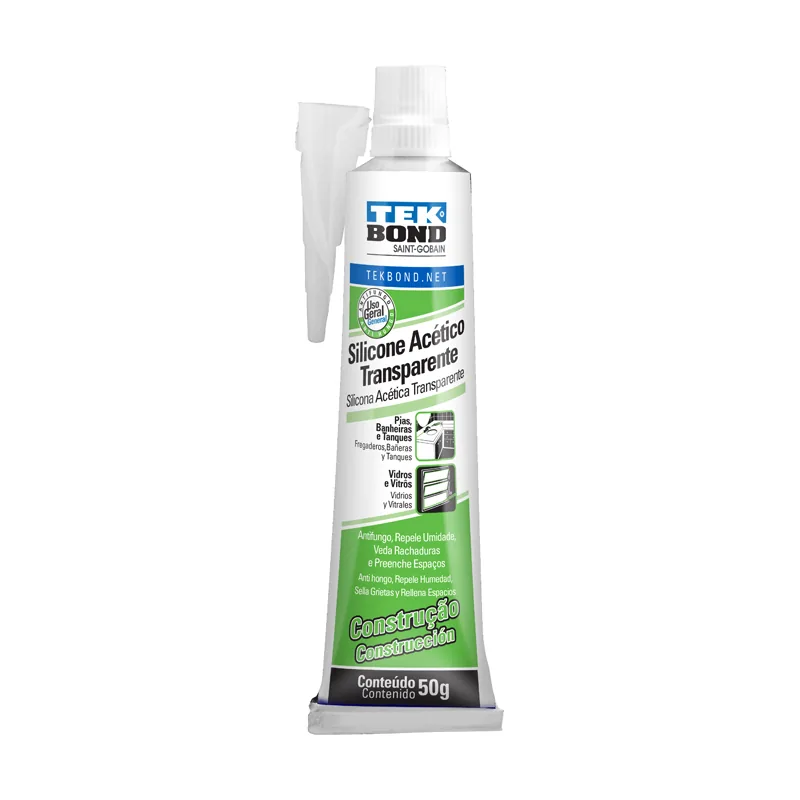 Cola Silicone Acetico Transp. 50G Tekbond