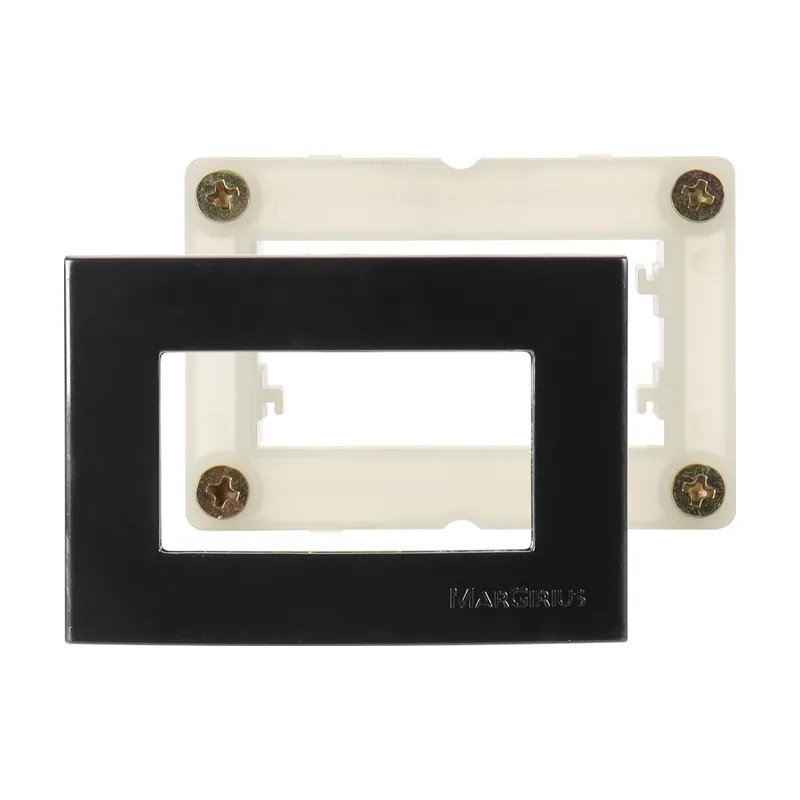 Conjunto Placa com Suporte P/movel Preto Sleek 015750