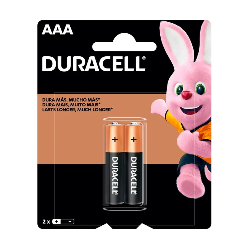 Pilha Alcalina AAA C/2 Duracell