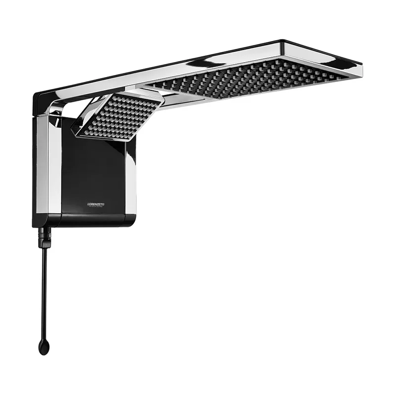 Ducha Acqua DUO Preta/cromado 220V 7800W Lorenzetti