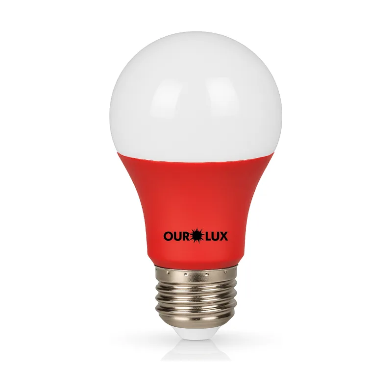 Lâmpada LED Bolinha 3W Vermelha Ourolux