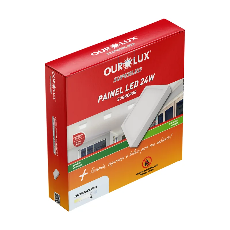 Plafon Sobr Quadrado 24W 6500K Ourolux