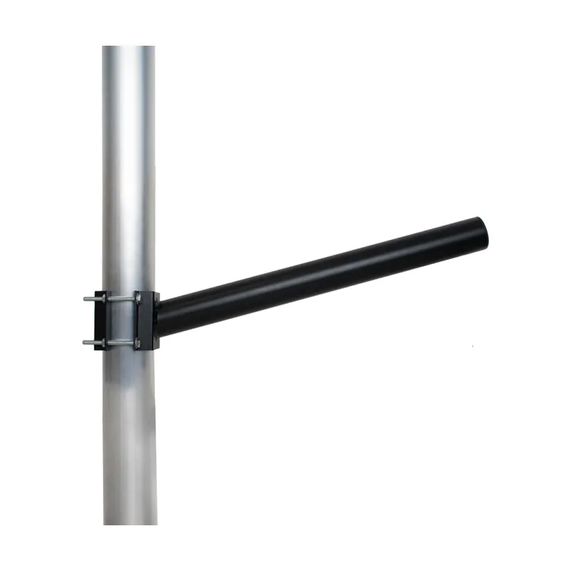 Braco Reto Luminária Publica Aço 50 x 500 mm Preto Blumenau