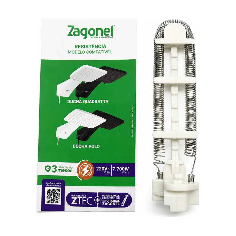 Resistência Ducha Polo/quadratta 5500W 127V Zagonel
