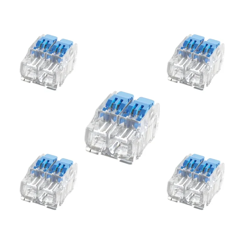 Conector Wago 2P 4 mm 32A Azul Weco