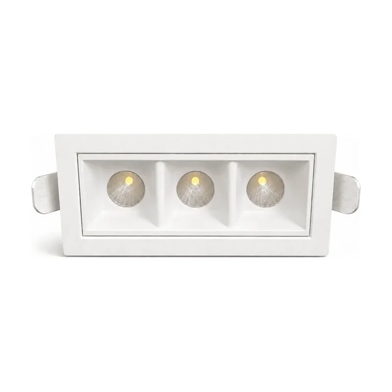 Spot Iris LED Embutir Al+pc Bivolt 6W 3.000K