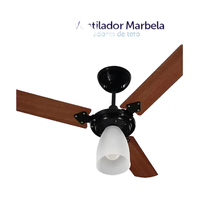 Ventilador Teto Marbella 130W 127V Pto/tabaco (3396)