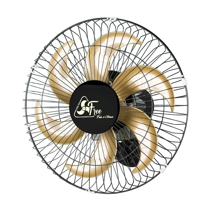 36989 Oscilante Parede Delta Free 40 CM Bi-volt Preto 60 Fios
