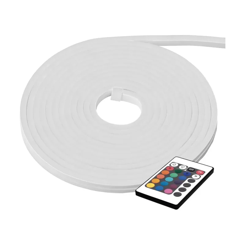 Fita de LED Neon Slim 8W/M 96 Leds IP65 12V RGB - 5M - (40077000) - Base Icms St: 0,00 - Valor Icms St: 0,00