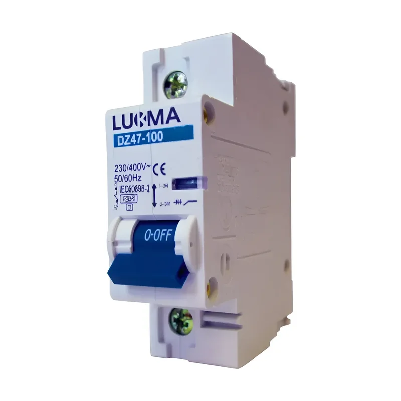 Disjuntor DIN Lukma Unipolar 100A
