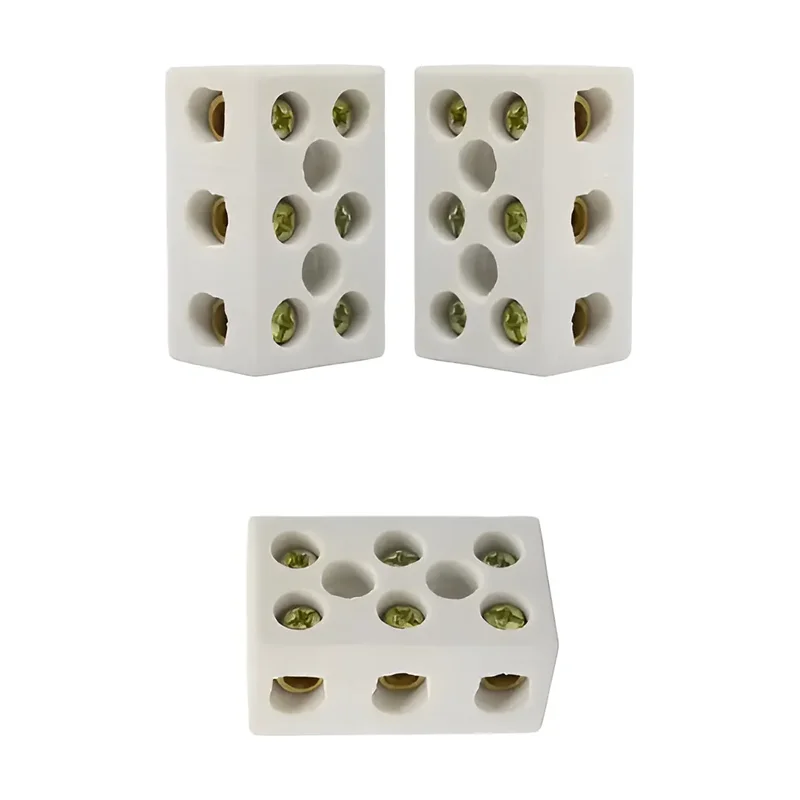 Cartela Conector de Porcelana 3P 10 mm