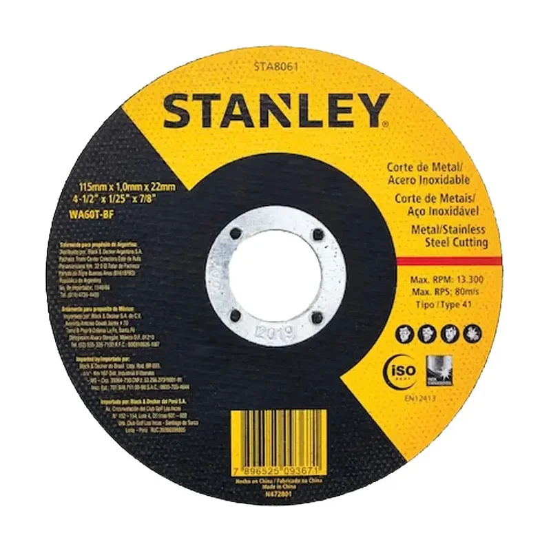 Disco de Corte Inox 4.1/2 115 x 1.0 x 22,23 mm