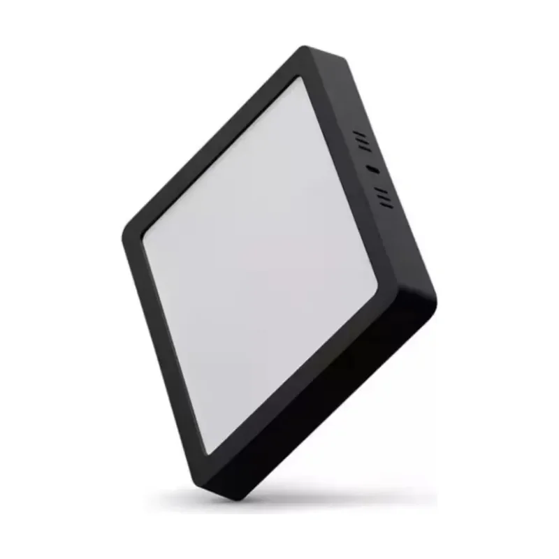 Plafon Sobrepor Quadrado 12W 6.500K Black DEC Preto