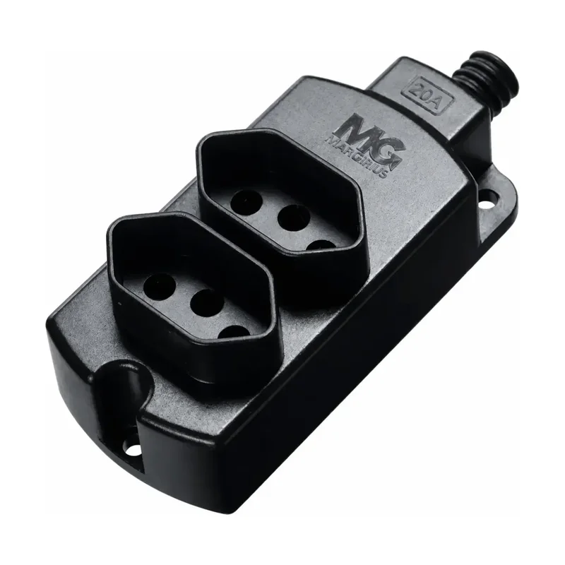 Tomada em Barra Multipla 2P+T 20A/10A 2 Tomadas Margirius