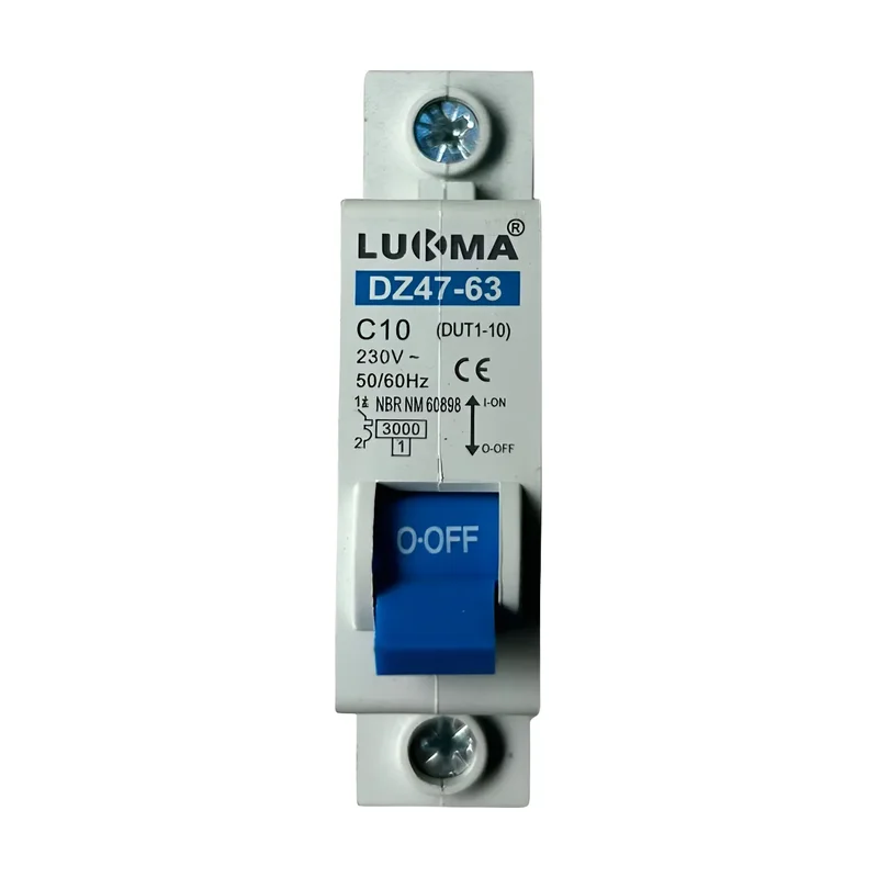 Disjuntor DIN Lukma Unipolar 10A
