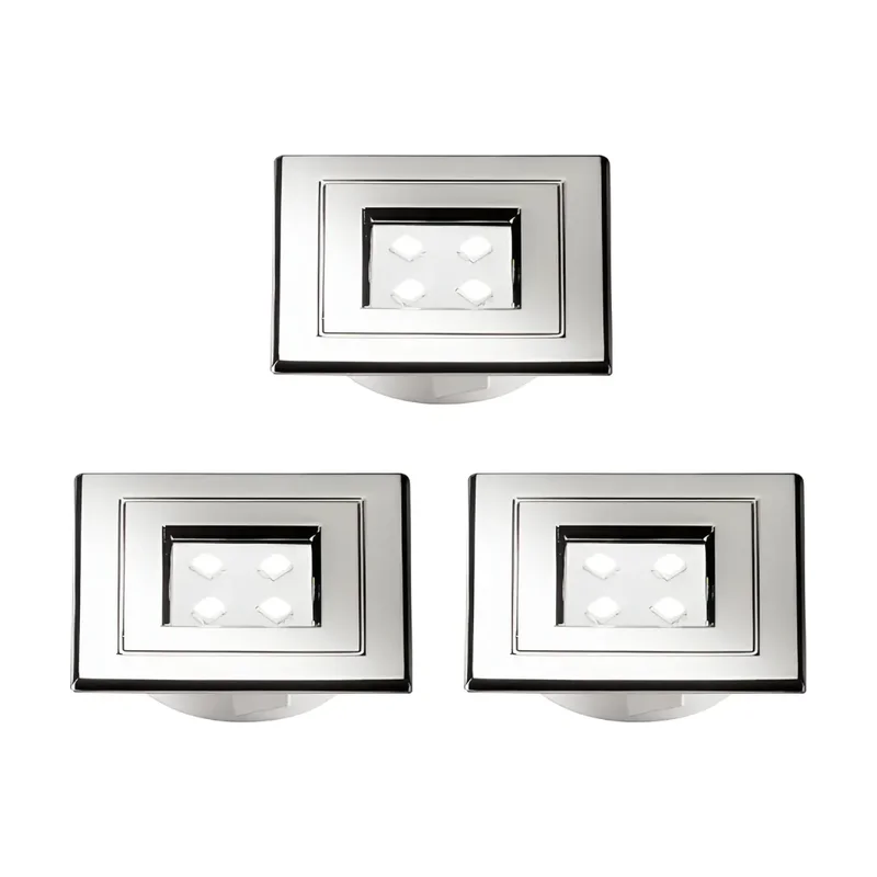 Spot para Moveis Under Embutir Quadr 3W 3000K Branco Taschibra
