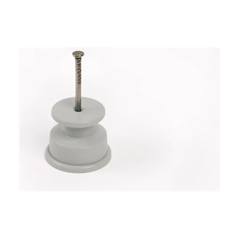 Roldana Plástica Cinza 36x36 com Prego - Isotex