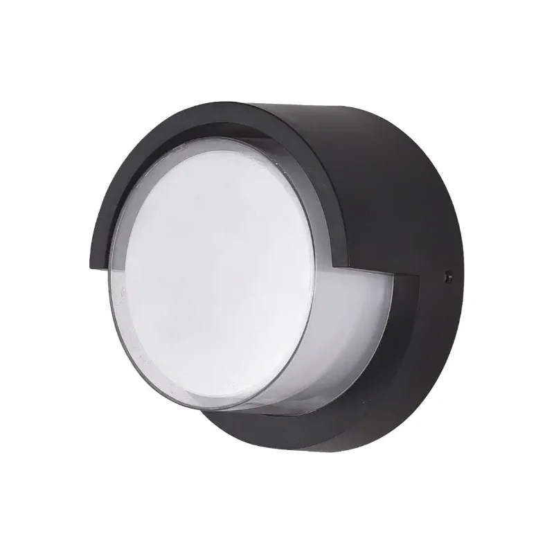 Arandela Redonda Black LED 12W 3000K TB071881 Luckfoyu