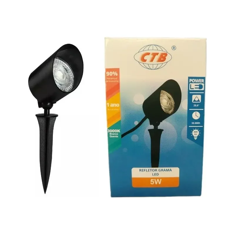Espeto de Jardim 05W 3000K 1588 - CTB