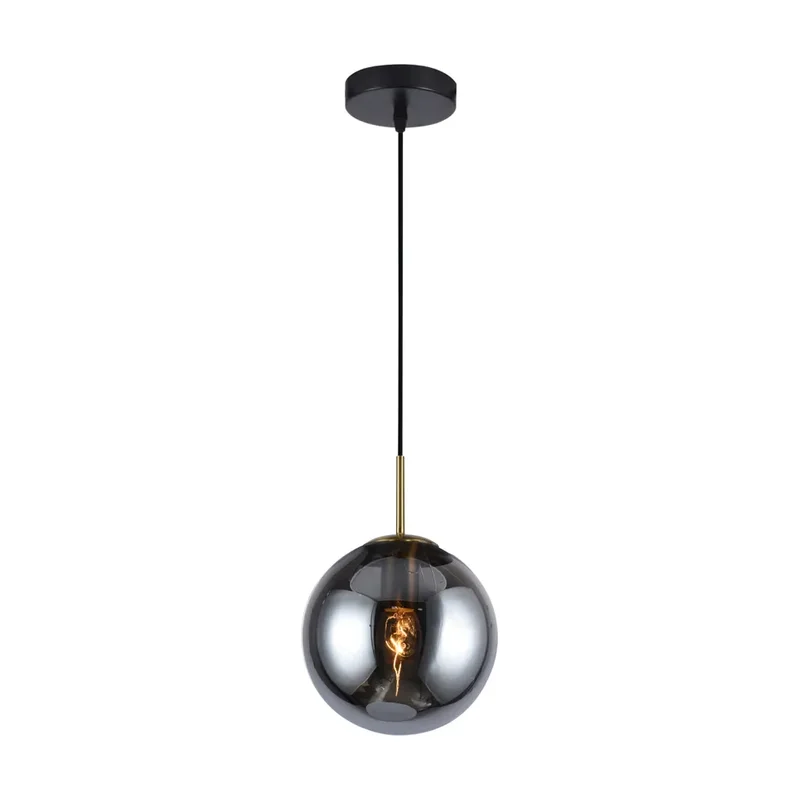 Pendente Globo Esfera Fume E-27 Dayme